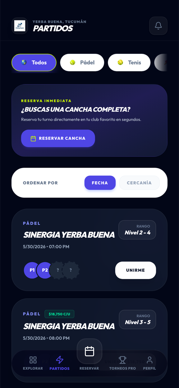 Partidos abiertos