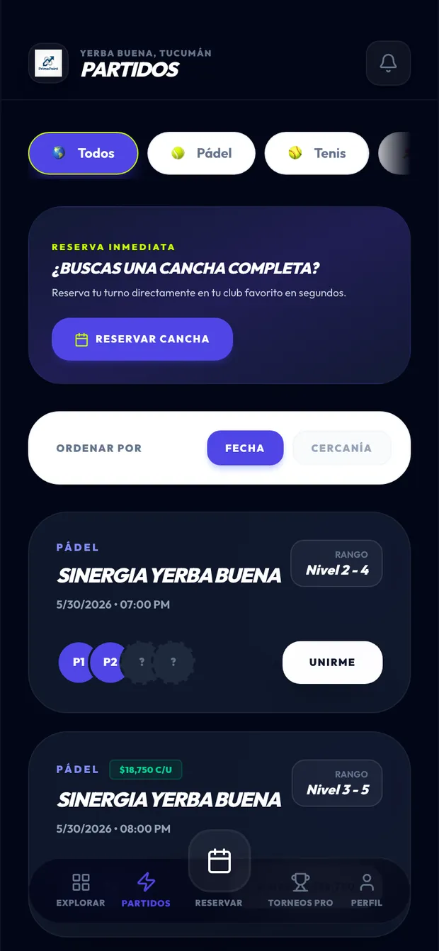 Partidos abiertos